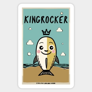 king sardine cartoon Sticker